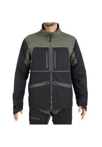 SOLOGNAC - Kurtka outdoor wytrzymała i oddychająca Solognac 900 las. Kolor: zielony, brązowy, wielokolorowy. Materiał: tkanina, elastan. Sport: outdoor