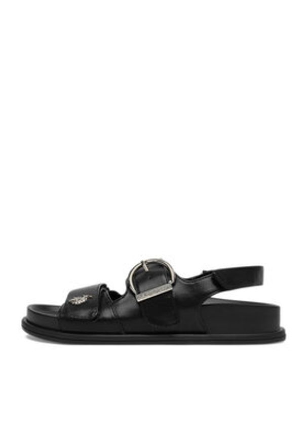 U.S. Polo Assn. Sandały EO-EDITH001W/6Y1 Czarny. Kolor: czarny. Materiał: skóra