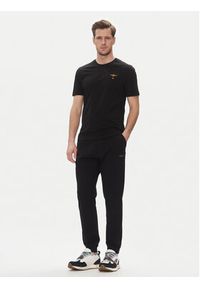 Aeronautica Militare T-Shirt 251TS1580J372 Czarny Regular Fit. Kolor: czarny. Materiał: bawełna #4