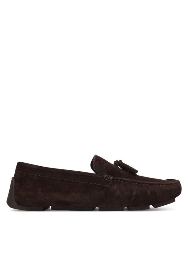 Calvin Klein Mokasyny Driver Tassels Su HM0HM02028 Brązowy. Kolor: brązowy. Materiał: zamsz, skóra