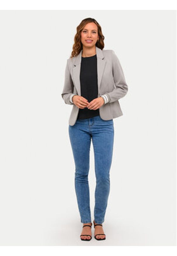 Kaffe Marynarka Kinnie 10550800 Szary Regular Fit. Kolor: szary. Materiał: syntetyk