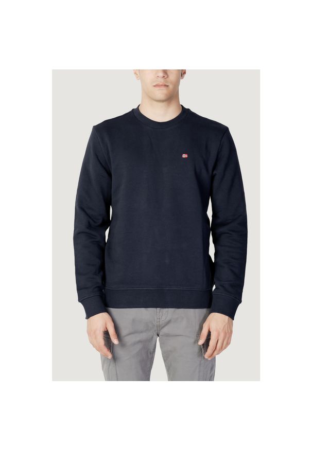 Napapijri - Bluza Mężczyzna NAPAPIJRI BALIS CREW SUM 2. Typ kołnierza: bez kaptura. Kolor: niebieski. Materiał: bawełna