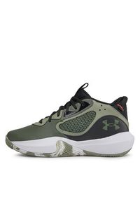 Under Armour Buty do koszykówki Lockdown 6 3025616-300 Khaki. Kolor: brązowy, szary. Materiał: materiał. Sport: koszykówka #5