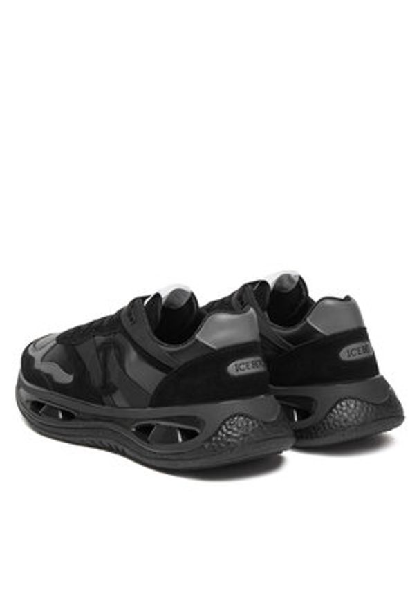 Iceberg Sneakersy Space IU1808 Czarny. Kolor: czarny. Materiał: skóra