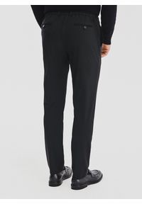 Pako Lorente - PAKO LORENTE – Czarne spodnie męskie. Kolor: czarny. Materiał: elastan, nylon. Wzór: gładki. Sezon: zima, jesień. Styl: klasyczny #5