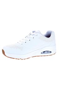 skechers - Buty na co dzień młodzieżowe SKECHERS UNO STAND ON AIR skóra. Okazja: na co dzień. Kolor: biały. Materiał: skóra