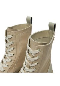 TOMMY HILFIGER - Tommy Hilfiger Trapery Flag Ventile Lace Up Boot FW0FW08287 Beżowy. Kolor: beżowy. Materiał: materiał