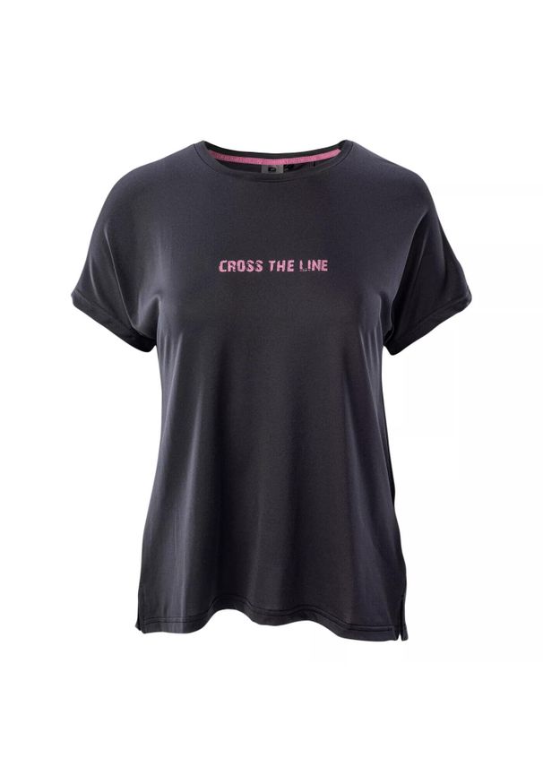 Koszulka damska IQ Cross The Line Male. Kolor: szary, wielokolorowy, brązowy. Sport: fitness