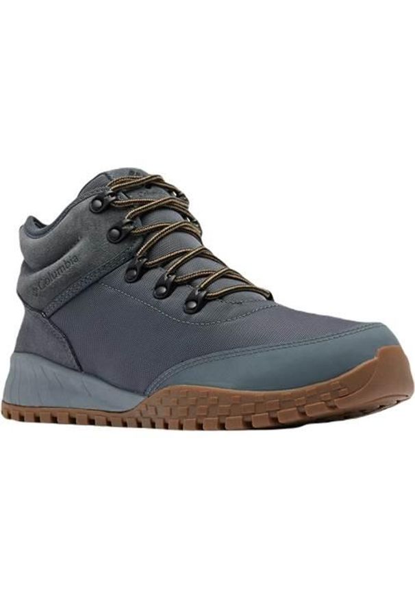 columbia - Buty Columbia Fairbanks Mid, Mężczyźni. Zapięcie: sznurówki. Kolor: szary. Materiał: materiał. Szerokość cholewki: normalna. Sport: turystyka piesza