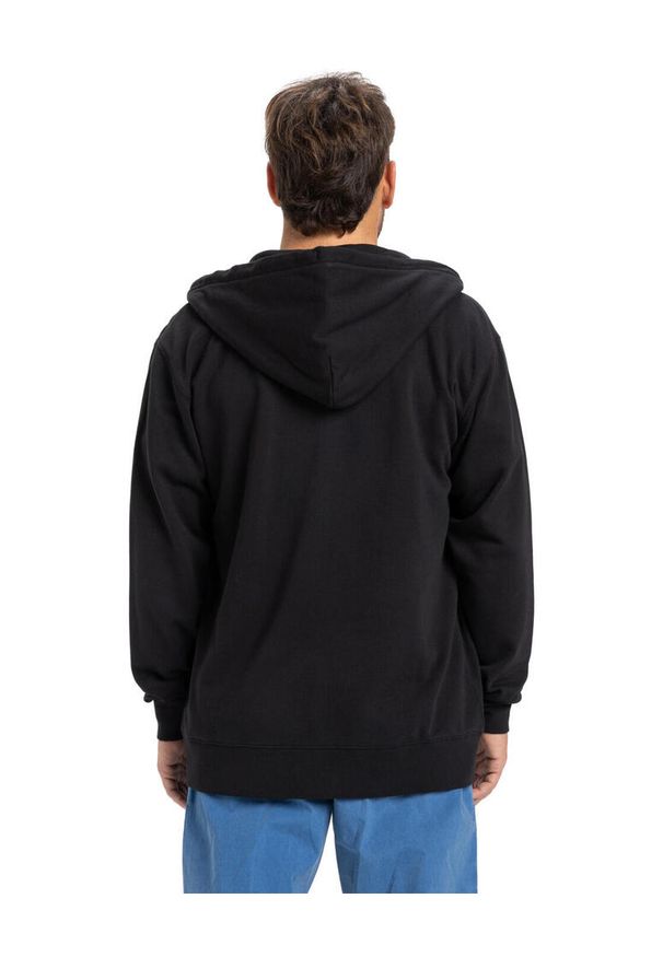 Quiksilver - Bluza na zamek dla Mężczyzn SALT WATER Czarny. Kolor: czarny. Materiał: materiał, poliester, bawełna. Długość rękawa: długi rękaw. Długość: długie