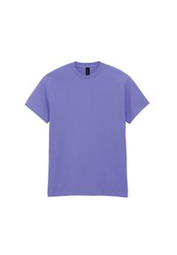 GILDAN - Ciężka Bawełniana Koszulka Unisex Dla Dorosłych. Kolor: fioletowy. Materiał: bawełna
