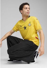 Puma - Męska koszulka wyjazdowa Ghana 2025 PUMA Pelé Yellow Black. Kolor: żółty
