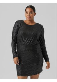 Vero Moda Curve Sukienka koktajlowa Kalla 10278226 Czarny Regular Fit. Kolor: czarny. Materiał: syntetyk. Styl: wizytowy