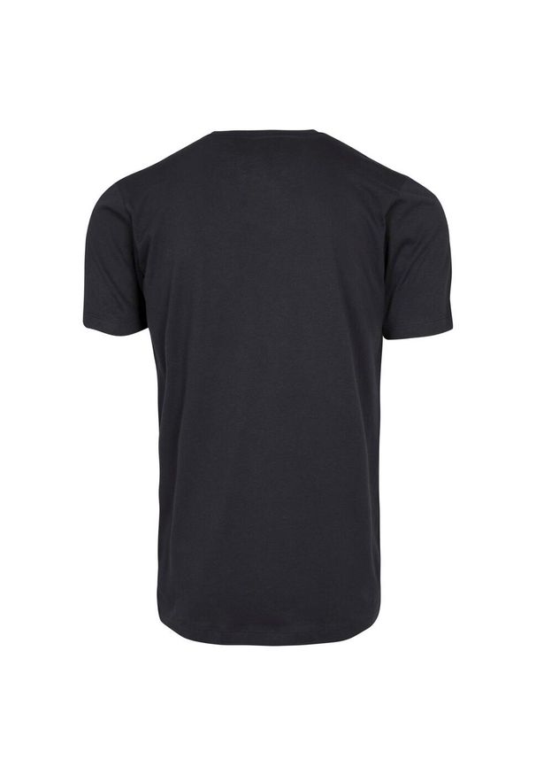 BUILD YOUR BRAND - Lekka Koszulka Unisex Dla Dorosłych Z Dekoltem W Szpic. Kolor: niebieski