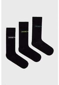 Emporio Armani Underwear Skarpetki (3-pack) 302402.1A254 męskie kolor czarny. Kolor: czarny #1