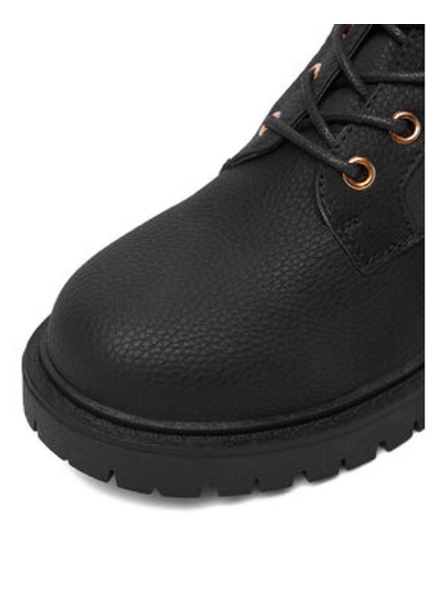 DeeZee Trzewiki 58022-1A Czarny. Kolor: czarny. Materiał: syntetyk, materiał