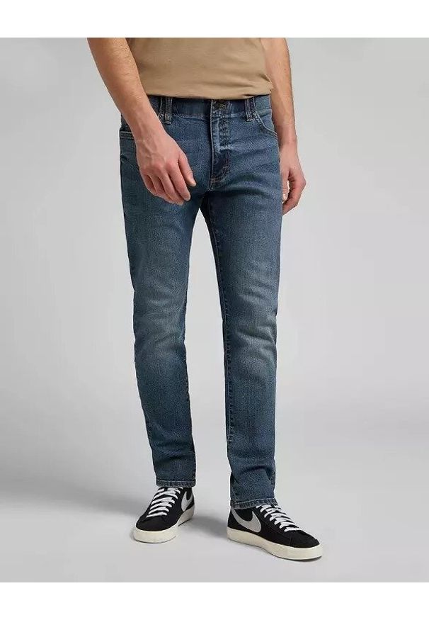 Lee - LEE Skinny Fit XM MĘSKIE SPODNIE JEANSOWE BLUE PRODIGY L71XTGAB 112119588