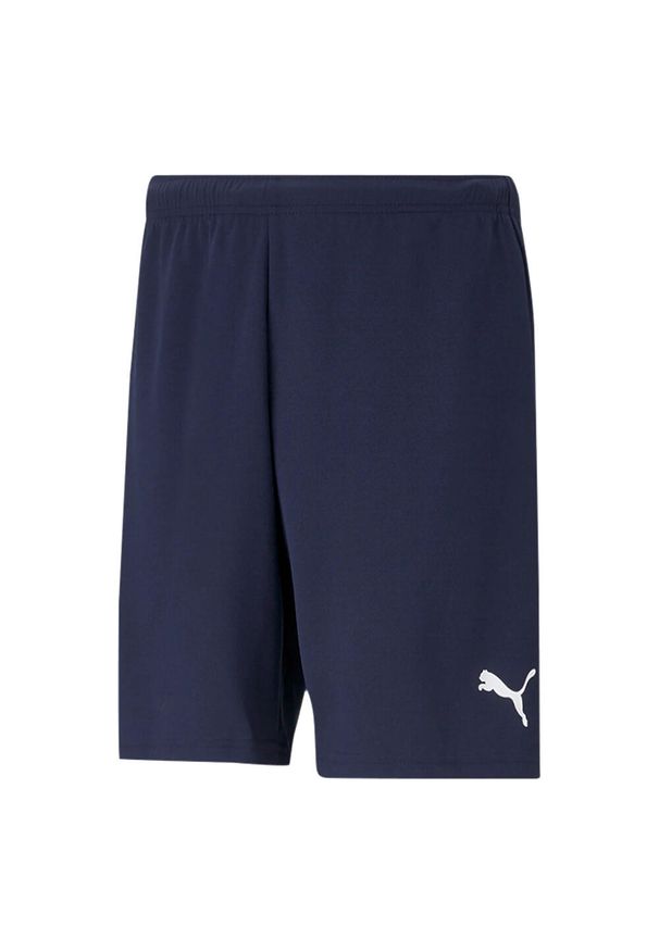 Puma - Męskie Spodenki Dresowe TeamRISE. Kolor: niebieski. Materiał: dresówka