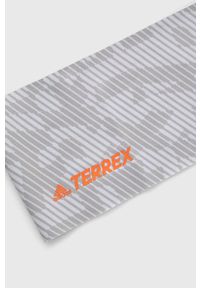 adidas TERREX opaska na głowę kolor szary. Kolor: szary. Materiał: skóra, materiał #2