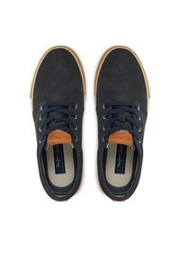 Pepe Jeans Sneakersy Ben Low PMS31071 Granatowy. Kolor: niebieski. Materiał: zamsz, skóra