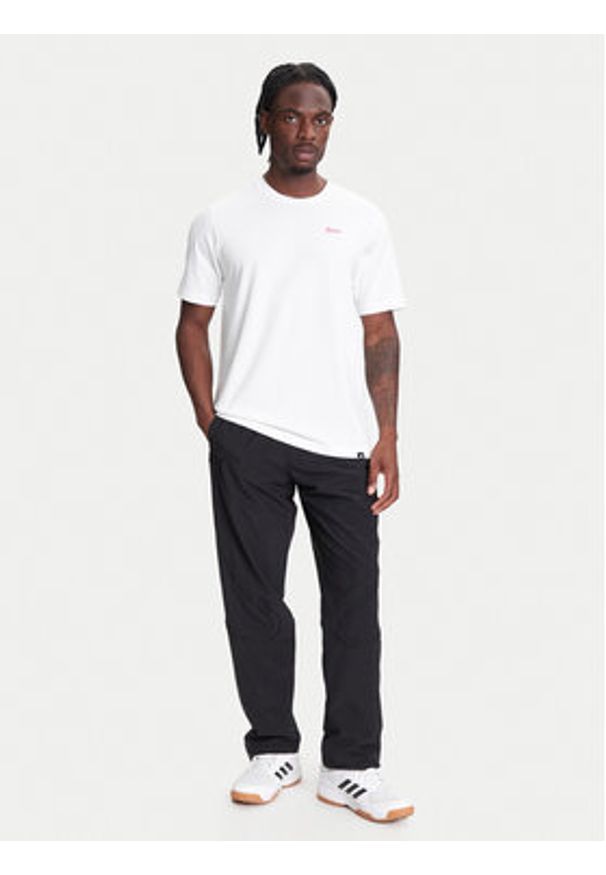 Adidas - adidas T-Shirt Pennant Trim Graphic JL9226 Biały Regular Fit. Kolor: biały. Materiał: bawełna