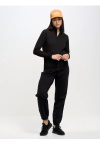 Big-Star - Bluza damska ze stójką czarna Chita 906. Typ kołnierza: kołnierzyk stójkowy. Kolor: czarny. Materiał: żakard, bawełna #3