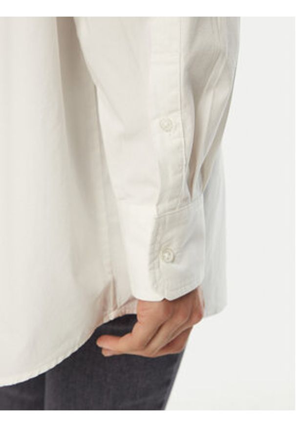 Tommy Jeans Koszula DW0DW19357 Biały Oversize. Kolor: biały. Materiał: bawełna