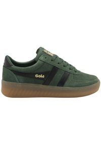 Sneakersy damscy Gola Grandslam Suede Trainer. Kolor: wielokolorowy, czarny, zielony. Materiał: zamsz #1