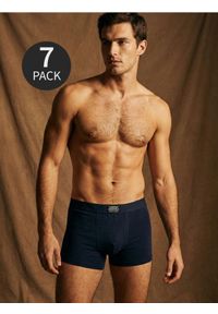 Sinsay - Bawełniane bokserki classic 7 pack - granatowy. Kolor: niebieski. Materiał: bawełna