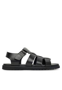Aldo Sandały Darby 13913542 Czarny. Kolor: czarny. Materiał: skóra