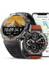 JG Smart - ZEGAREK SMARTWATCH MĘSKI WODOODPORNY ROZMOWY MENU PL SPORT GPS SMART WATCH. Rodzaj zegarka: smartwatch. Styl: sportowy