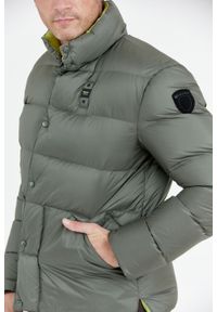 Blauer USA - BLAUER Ciemnozielona puchowa kurtka męska FLETCHER, Rozmiar 3XL. Kolor: zielony. Materiał: puch #6