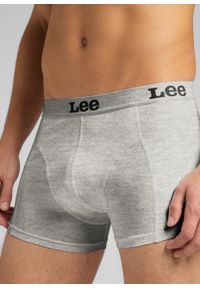 Lee - LEE 2-PACK TRUNK DWUPAK MĘSKIE BOKSERKI SLIPY GREY MELE LP03CK37