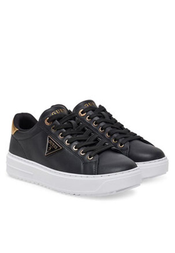 Guess Sneakersy FLJD12 LEA12 Czarny. Kolor: czarny. Materiał: skóra