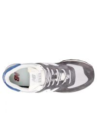 New Balance U574NVE Sneakersy męskie. Okazja: na co dzień. Kolor: szary. Materiał: guma, zamsz. Szerokość cholewki: normalna. Sezon: lato. Model: New Balance 574 #2