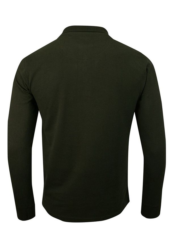 Koszulka Polo Zielona, Khaki, Długi Rękaw, Longsleeve z Kołnierzykiem - Brave Soul, Męski, Oliwka. Okazja: na co dzień. Typ kołnierza: polo. Kolor: zielony, brązowy, wielokolorowy. Materiał: bawełna. Długość rękawa: długi rękaw. Długość: długie. Styl: casual