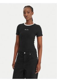 Guess Jeans T-Shirt W6GPA9 KF641 Czarny Slim Fit. Kolor: czarny #1