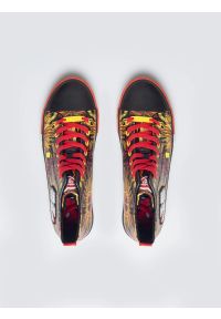 Big-Star - Trampki wysokie ze skóry ekologicznej z nadrukiem WOśP czarne TT174401 906. Okazja: na spacer. Zapięcie: pasek. Kolor: czarny. Materiał: skóra ekologiczna. Wzór: nadruk. Styl: wizytowy #3