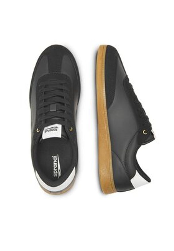 Sprandi Sneakersy MPRS-22M12313 Czarny. Kolor: czarny. Materiał: skóra