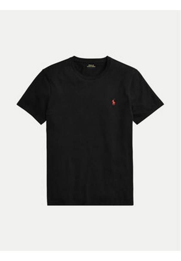 Polo Ralph Lauren T-Shirt Bsr 710680785 Czarny Custom Slim Fit. Typ kołnierza: polo. Kolor: czarny. Materiał: bawełna
