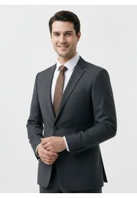 Krawat Męski - Angelo di Monti - Brązowy w Groszek. Kolor: brązowy, beżowy, wielokolorowy. Materiał: tkanina. Wzór: grochy. Styl: elegancki, wizytowy #4