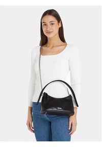 Calvin Klein Torebka Ck Natural Shoulder Bag K60K611066 Czarny. Kolor: czarny