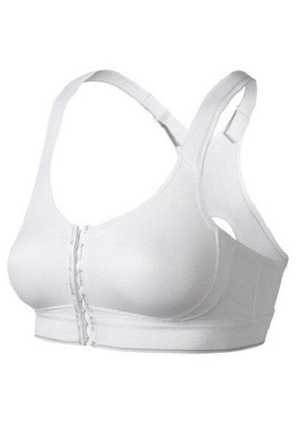 Stanik sportowy Odlo Power Front Fit biały 75E - Wsparcie i komfort. Kolor: biały. Sport: fitness