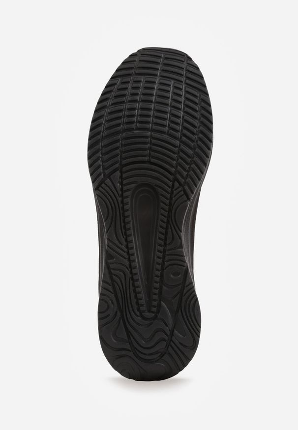 Born2be - Czarne Siateczkowe Buty Sportowe Sneakersy na Piankowej Podeszwie Physalane. Okazja: na co dzień, do pracy, na spacer. Zapięcie: sznurówki. Kolor: czarny. Materiał: jeans. Sport: turystyka piesza