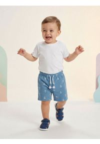 Sinsay - Bawełniane szorty ze wzorem - szary. Kolor: szary. Materiał: bawełna #1