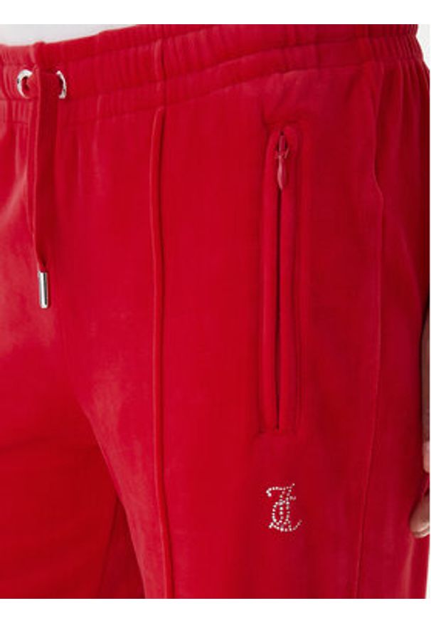 Juicy Couture Spodnie dresowe Tina JCWBJ225307 Czerwony Regular Fit. Kolor: czerwony. Materiał: syntetyk