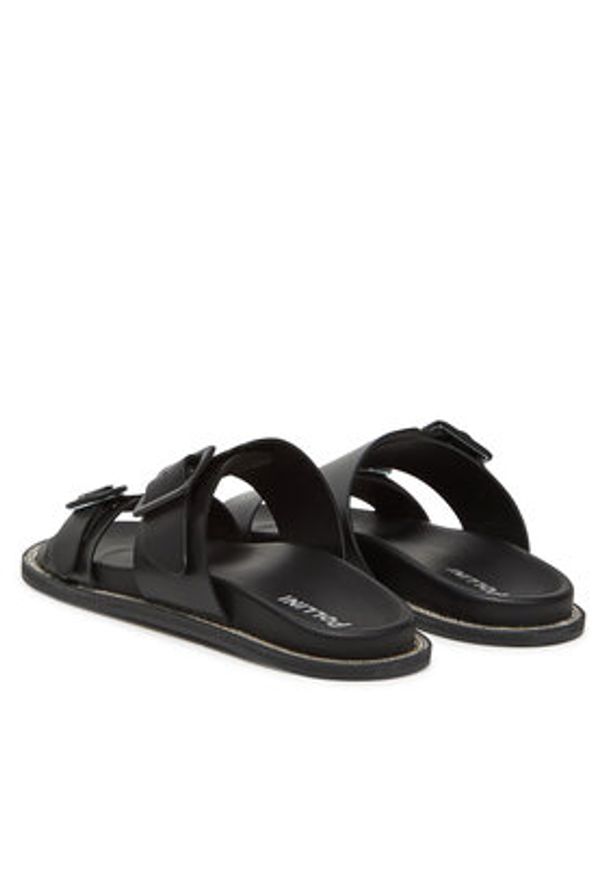 Pollini Klapki SA28172C0MTCS000 Czarny. Kolor: czarny. Materiał: skóra