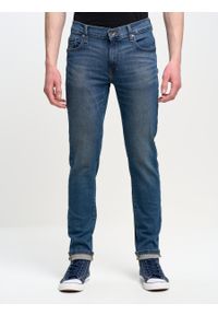 Big-Star - Spodnie jeans męskie bardzo dopasowane Nader 495. Stan: obniżony. Kolor: niebieski. Styl: klasyczny, elegancki, sportowy #1