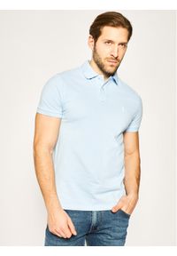 Polo Ralph Lauren Polo Core Replen 710782592 Niebieski Custom Slim Fit. Typ kołnierza: polo. Kolor: niebieski. Materiał: bawełna