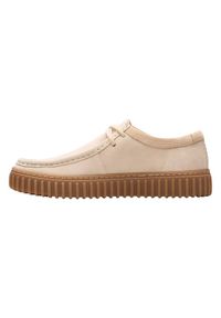 Clarks Półbuty Torhill Low 26180906 Écru. Materiał: skóra